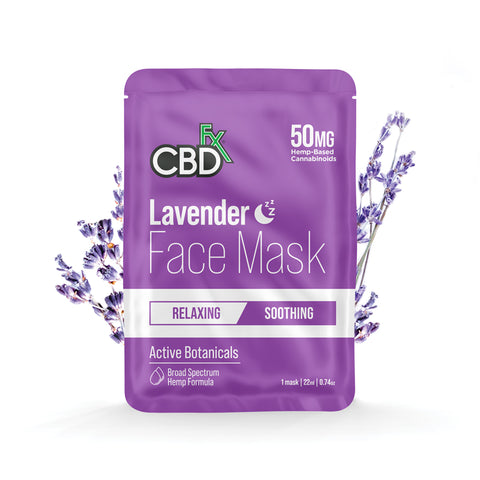 Lavender andlitsmaski 50mg CBD